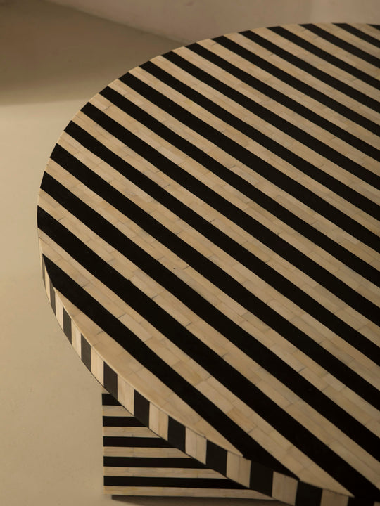 Mesa marquetería África rayón Ø120cm