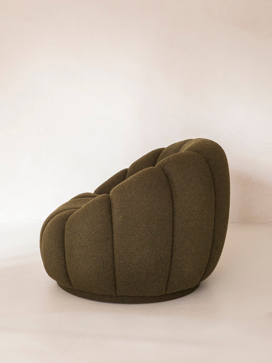 Frida olive armchair