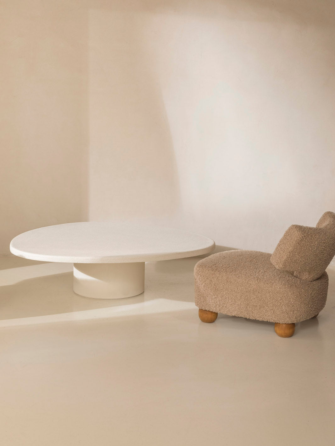 Coffee table Dera Cream 140Ø