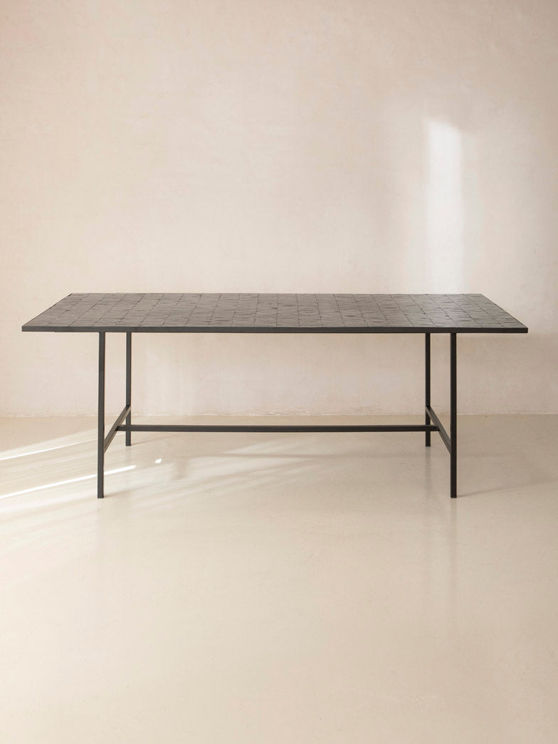 Mesa de comedor Zellige Minimal negro