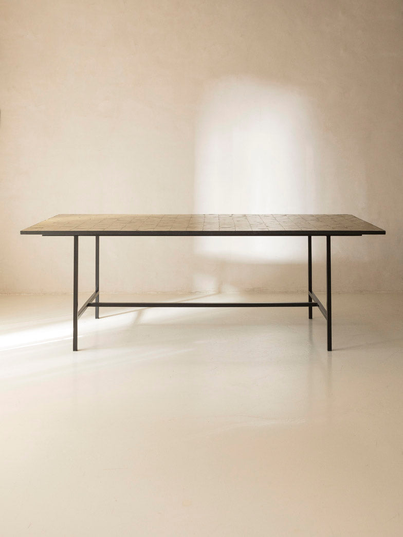 Zellige Minimal Green Table 220x100x75cm