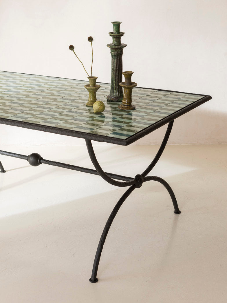 Mesa Medaillon Zellige La Mer 180x90x75cm