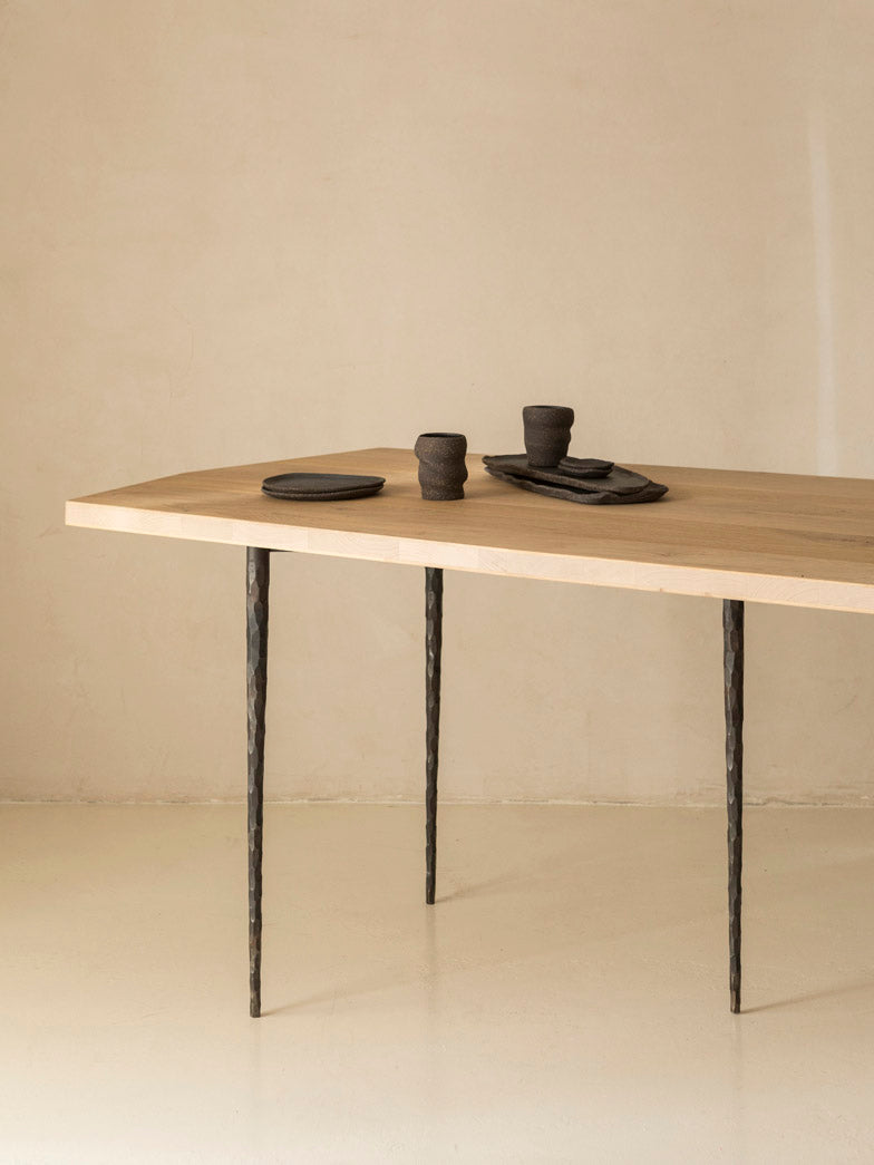 Mesa de madera de roble 256cm