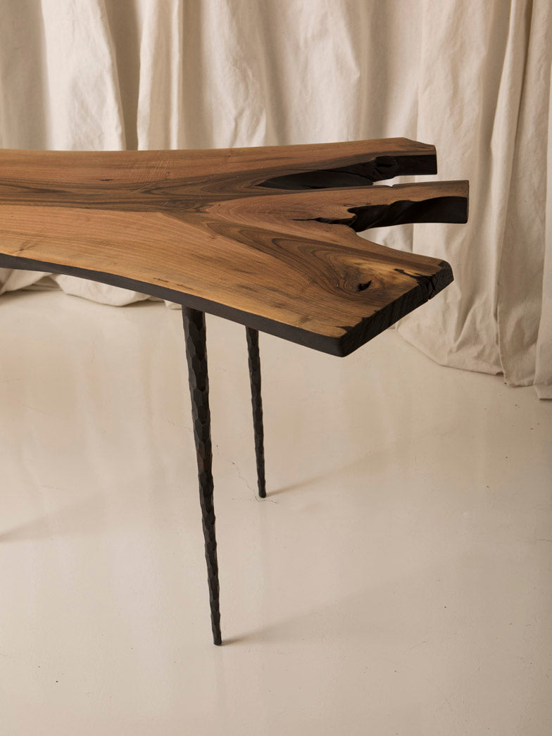 Walnut console 280x80x76cm
