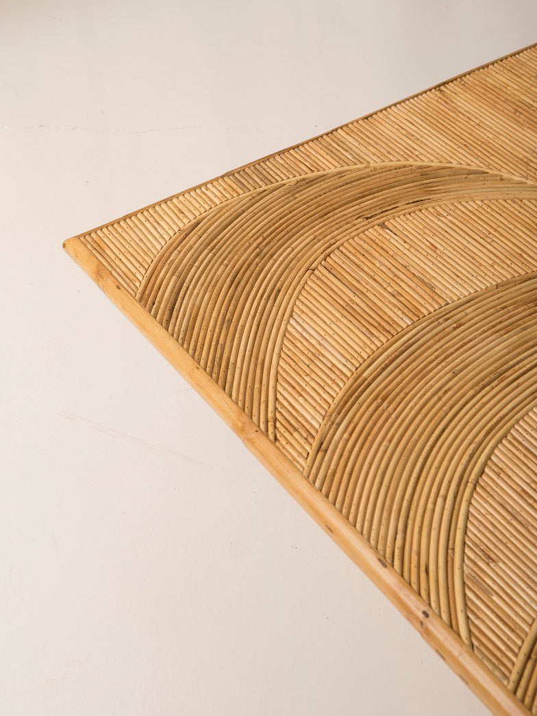 Mesa bambú centro tallado Palm Springs