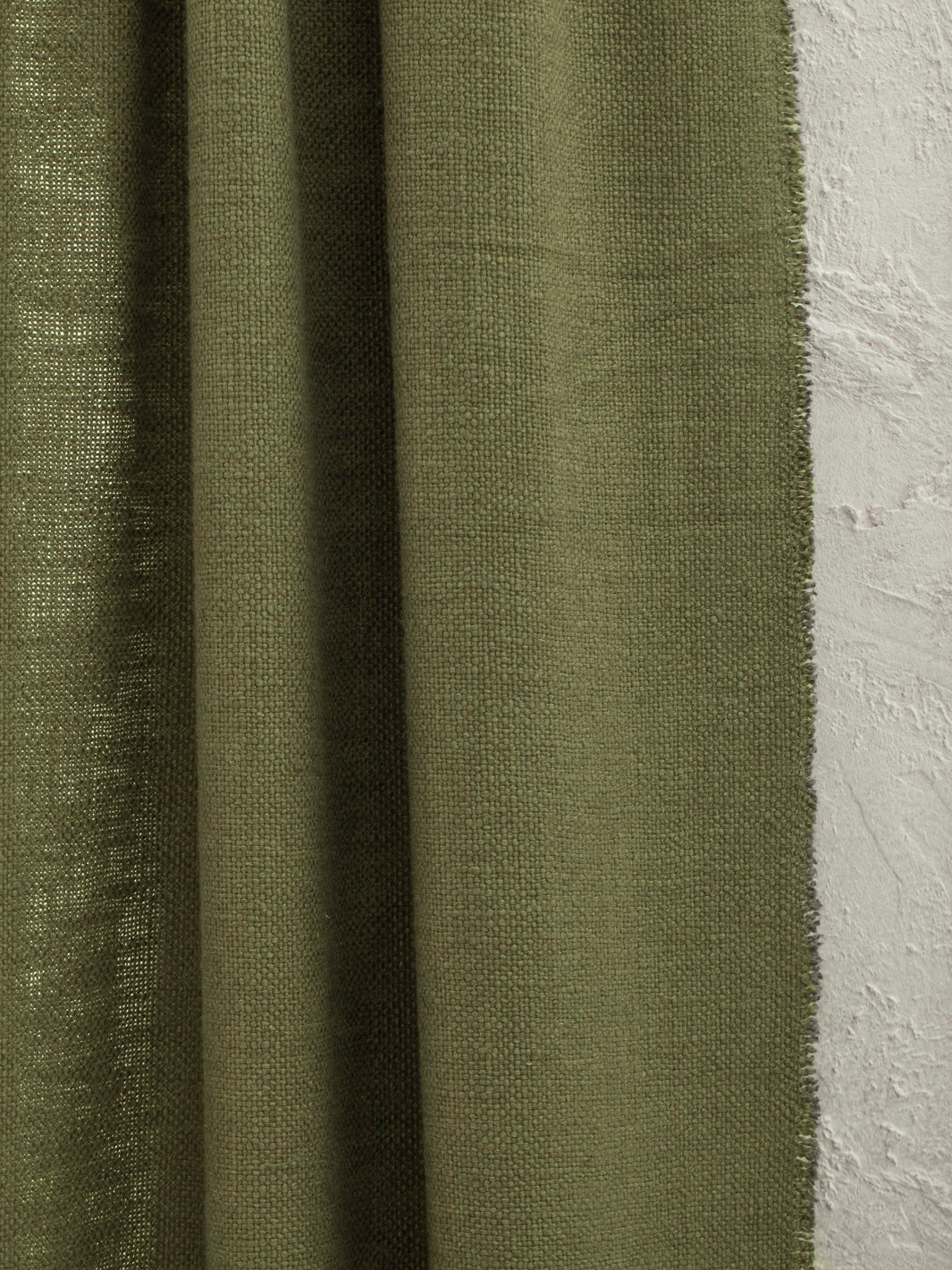 Olive linen California Curtain