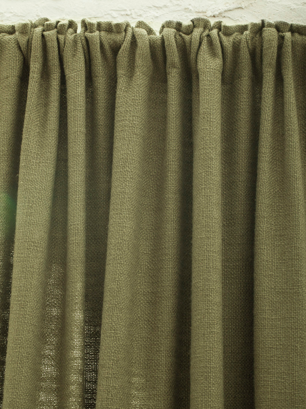Olive linen California Curtain