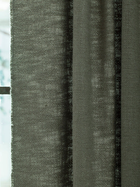 Khaki Linen California Curtain