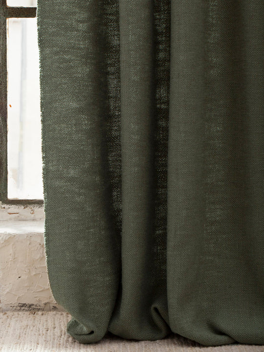 Khaki Linen California Curtain