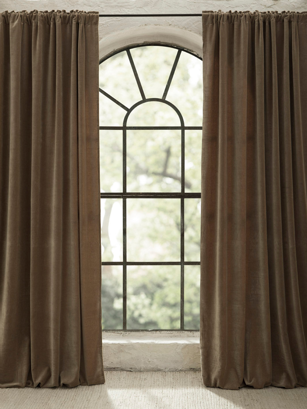 Delhi Velvet Linen Curtain