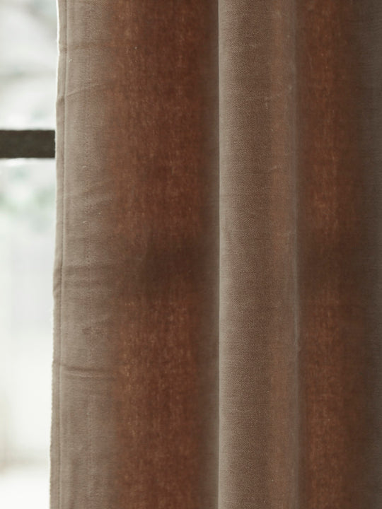 Delhi Velvet Linen Curtain