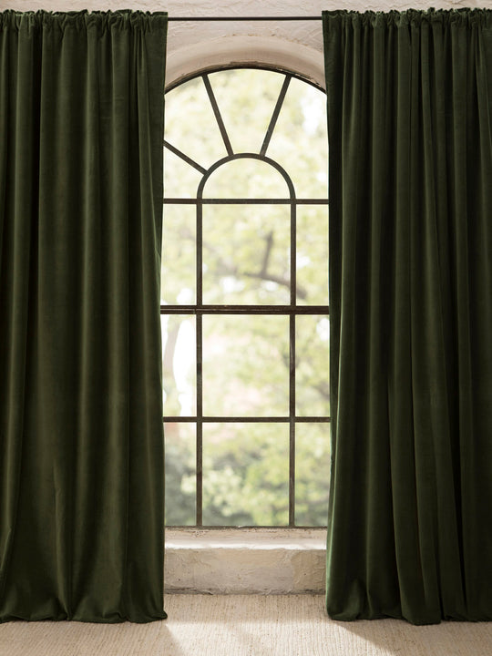 Delhi Khaki Velvet Curtain