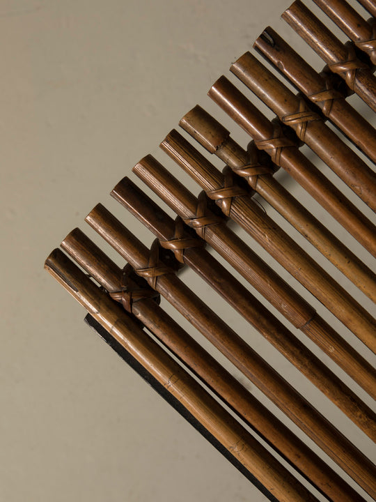 Banco bambú y hierro años 50