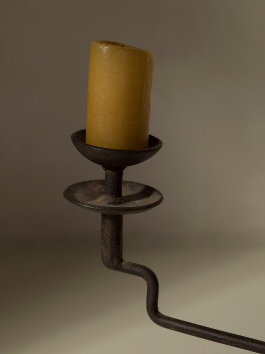 Candelabro Bell de hierro forjado para 4 velas