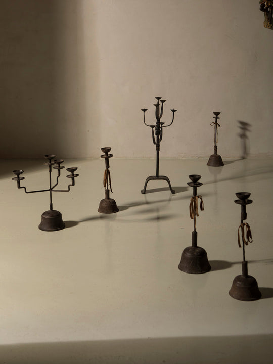 Candelabro Bell de hierro forjado
