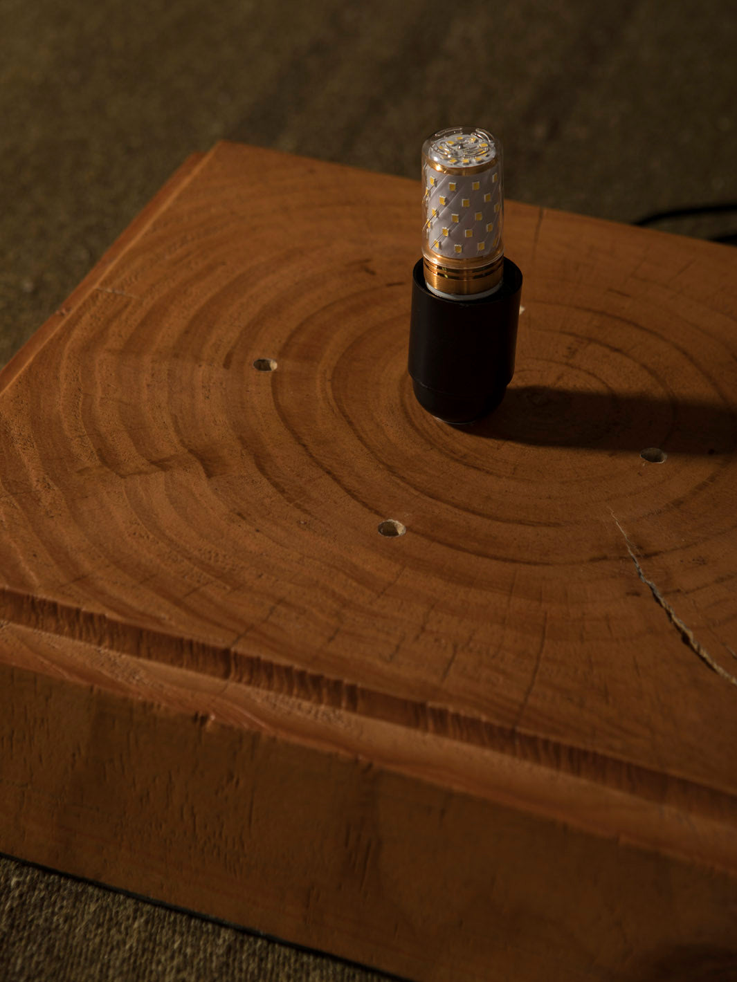 Xuan Paper and Natural Wood Lamp