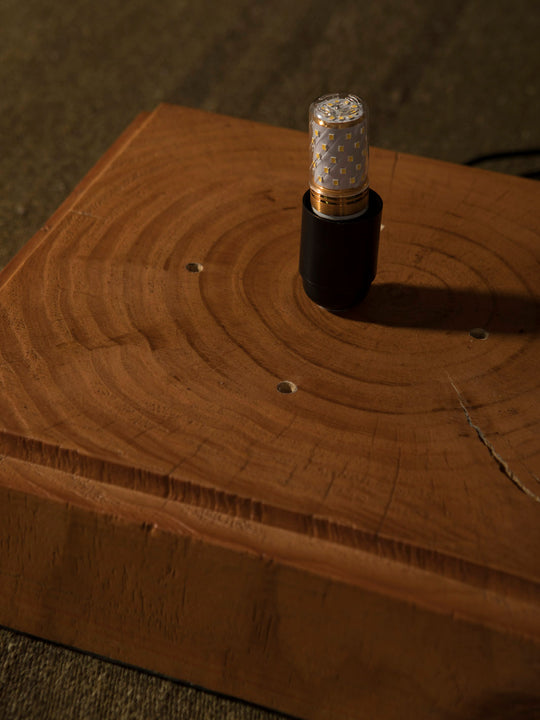 Xuan Paper and Natural Wood Lamp