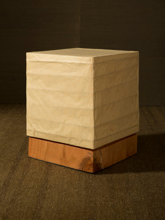 Xuan Paper and Natural Wood Lamp