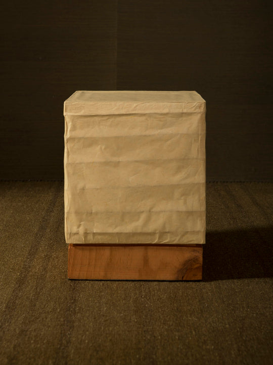 Xuan Paper and Natural Wood Lamp