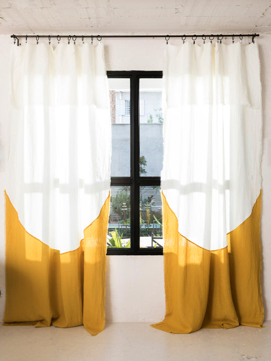 Porto Soleil linen curtain