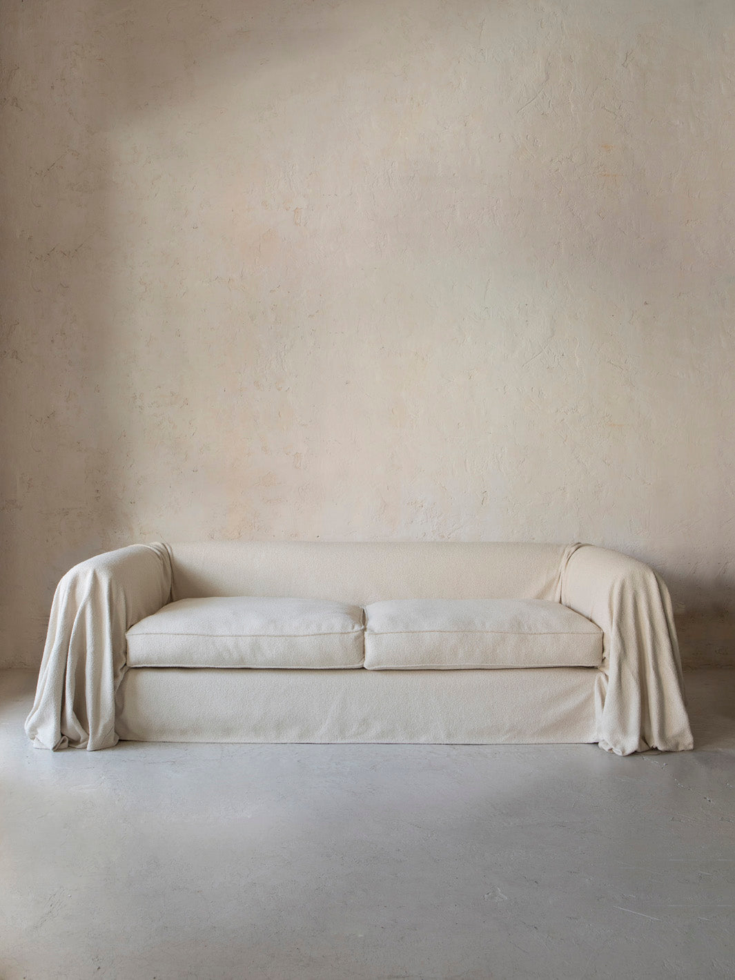 Chester Linen daybed in tissage noué