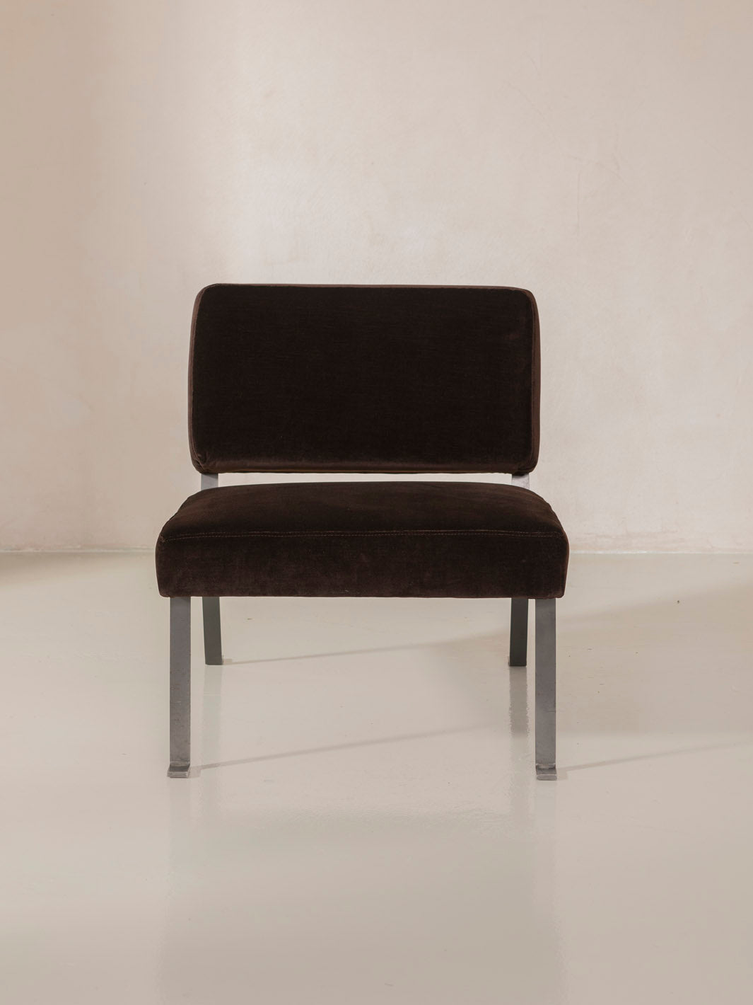 Italy armchair 70s chocolate
