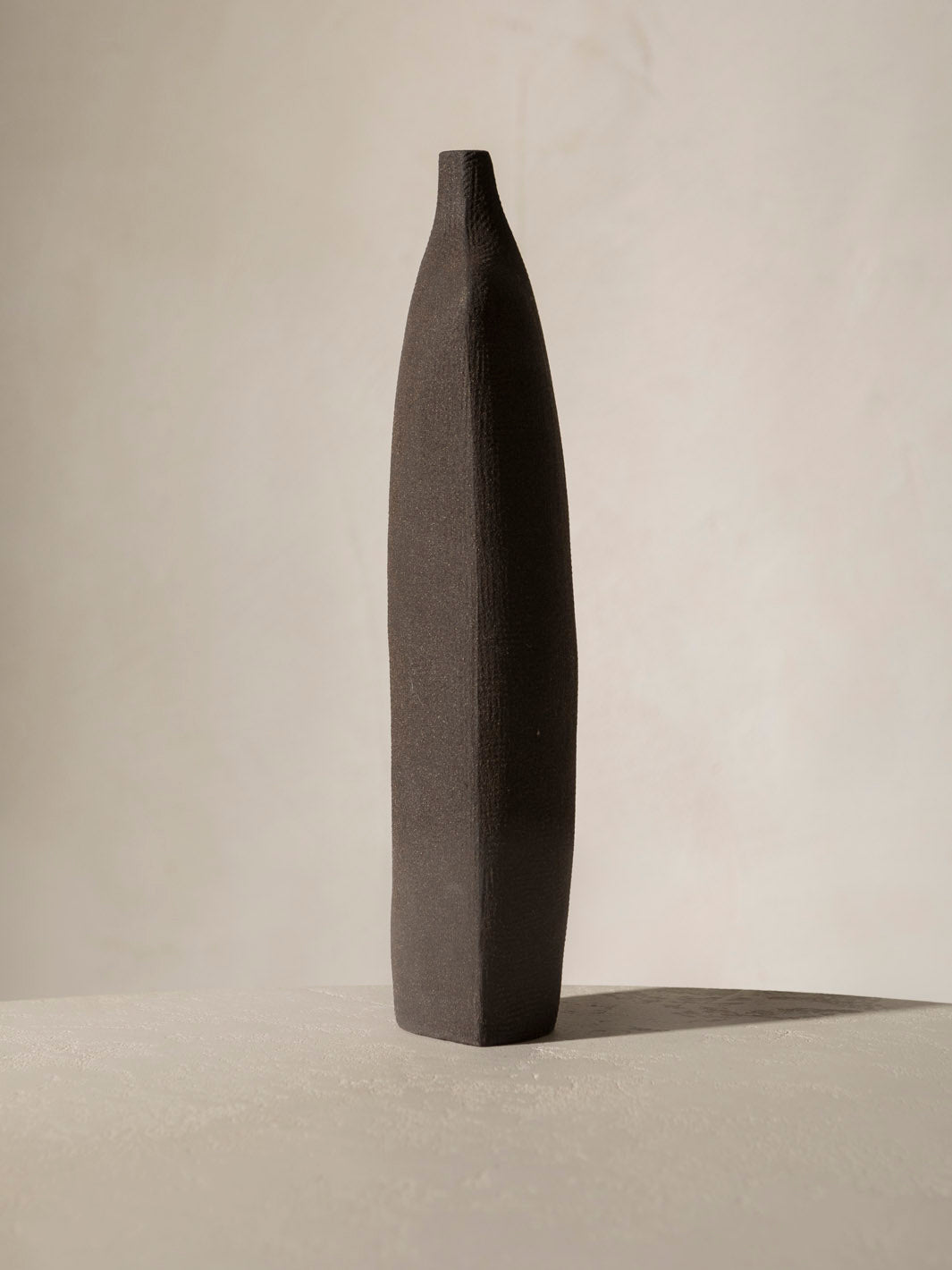 Raw black chamotte sandstone sculptures