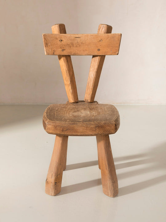 Swiss larch chair from the 40s