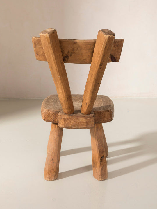 Swiss larch chair from the 40s