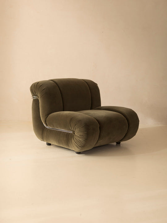 Velasquez Rino Maturi armchair, 1970s, green