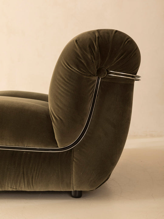 Velasquez Rino Maturi armchair, 1970s, green