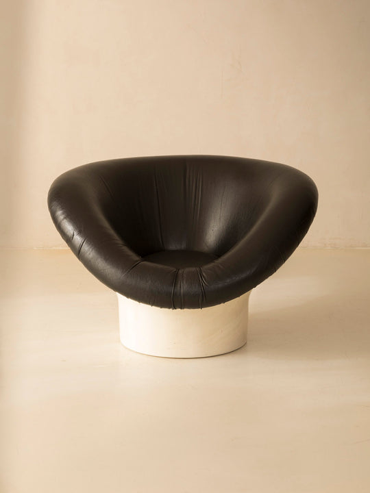 Black Korkus armchair by Lennart Bender from the 1960s