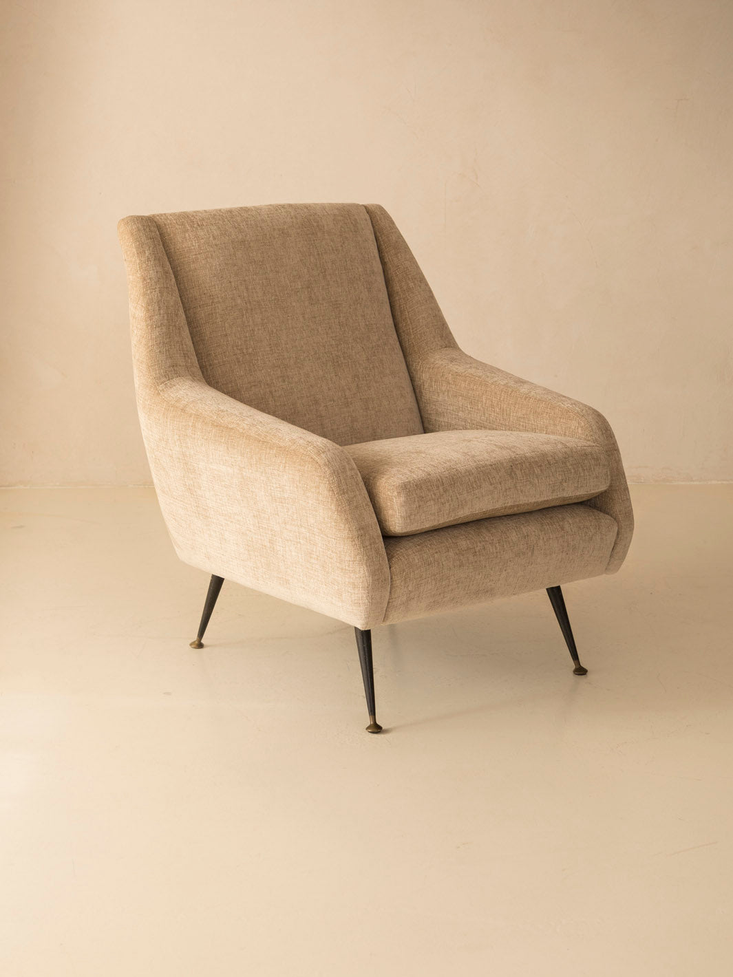 Pareja de butacas Midcentury italianas beige