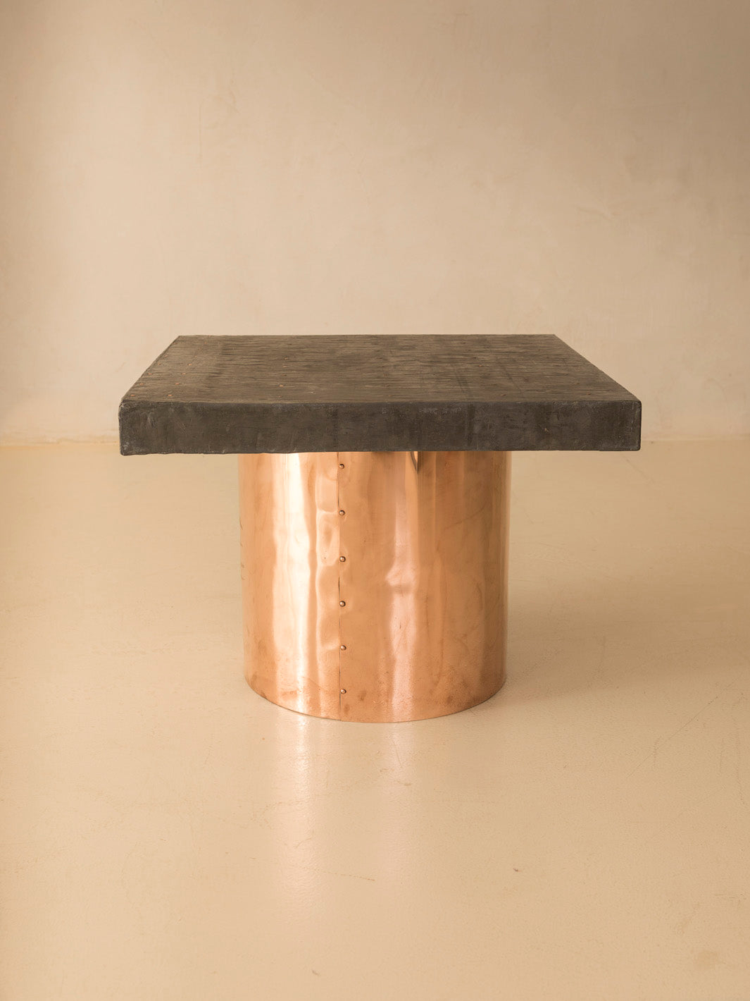 Copper Italia side table from the 70s