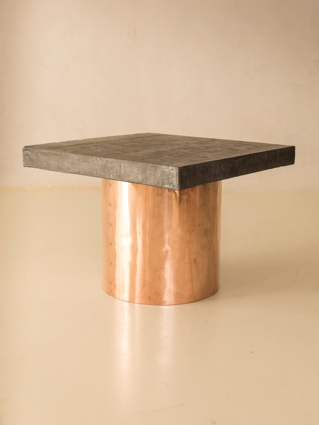 Copper Italia side table from the 70s