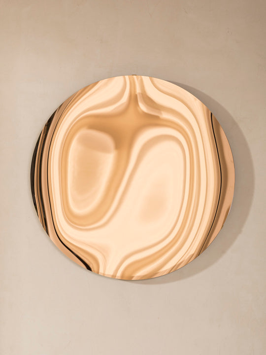 Miroir Concave Contemporain de Murano Italie Ø117,5cm