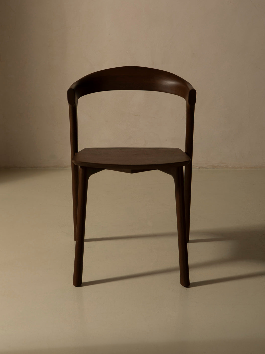 Silla Bok en teca marrón