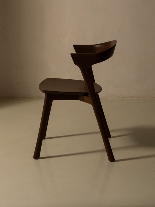 Silla Bok en teca marrón
