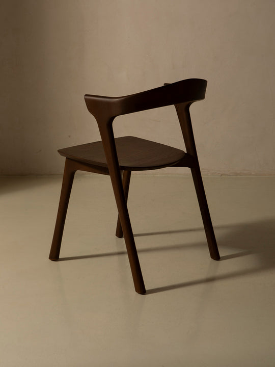 Silla Bok en teca marrón