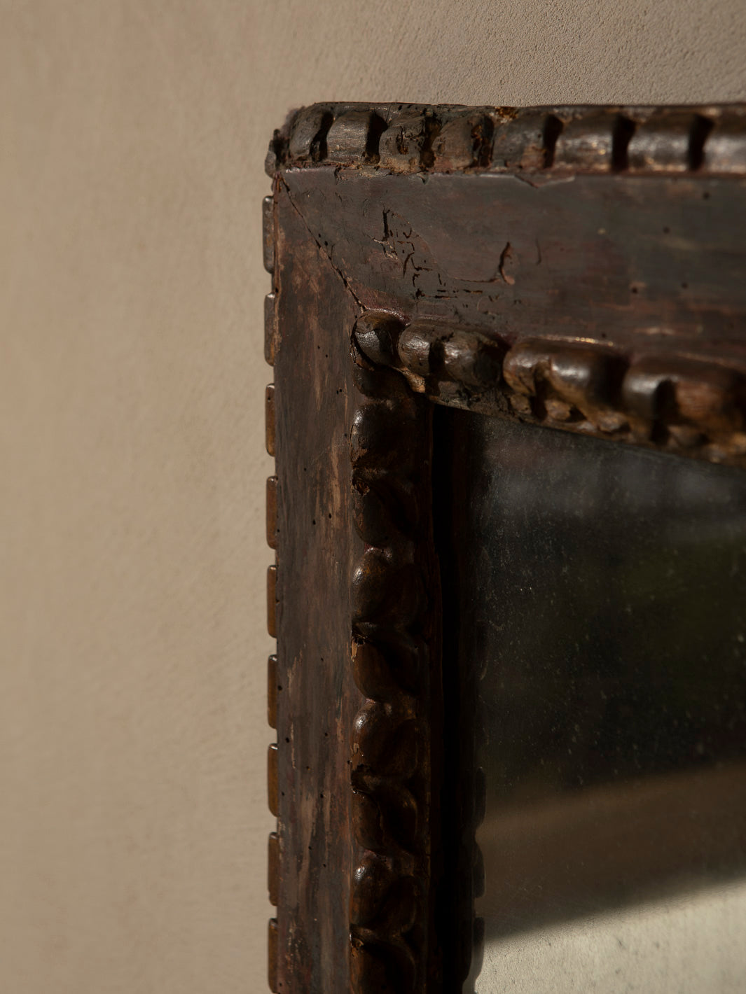 19th-century carved French mirror