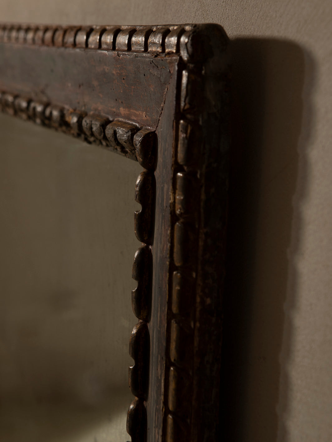 19th-century carved French mirror