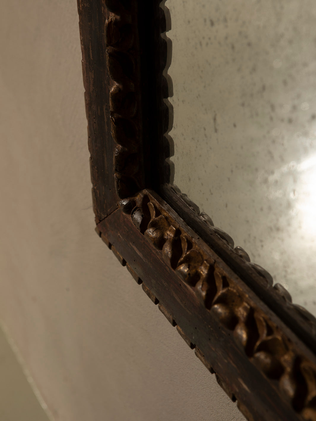 19th-century carved French mirror