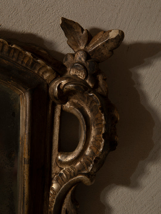 Pair of 1940s Venetian mirrored wall sconces