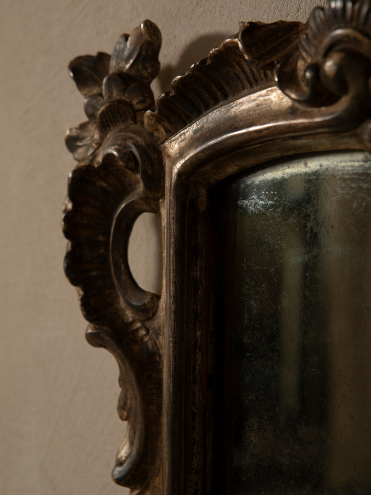 Pair of 1940s Venetian mirrored wall sconces