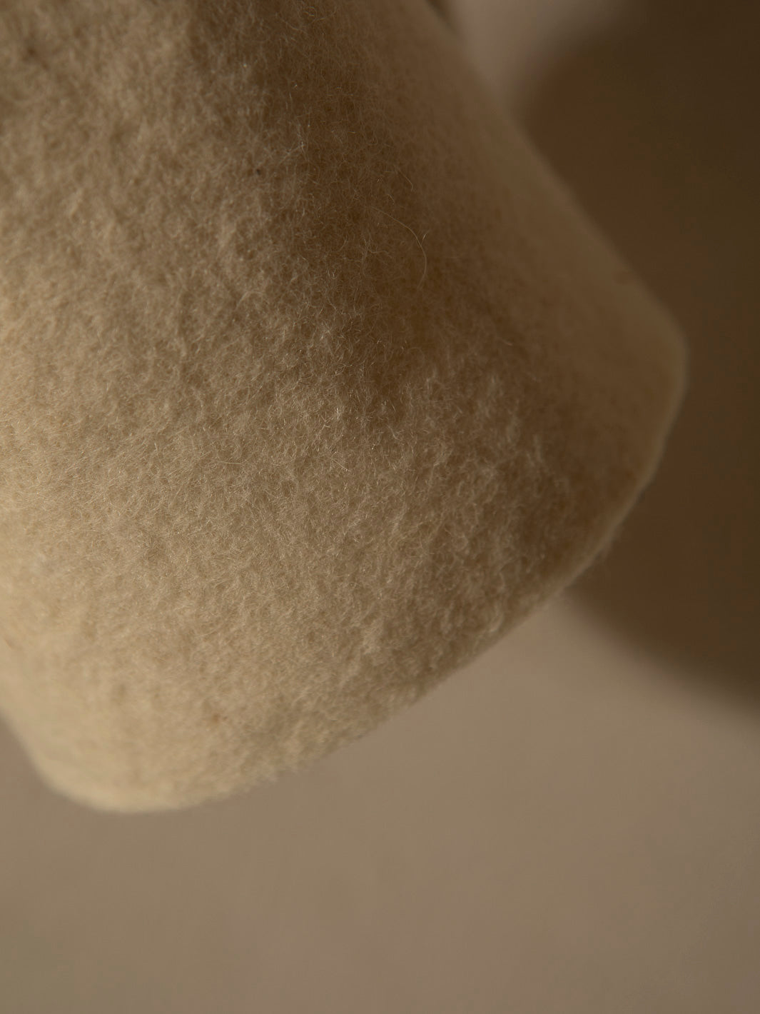 Felt lampshade wall light with adjustable light