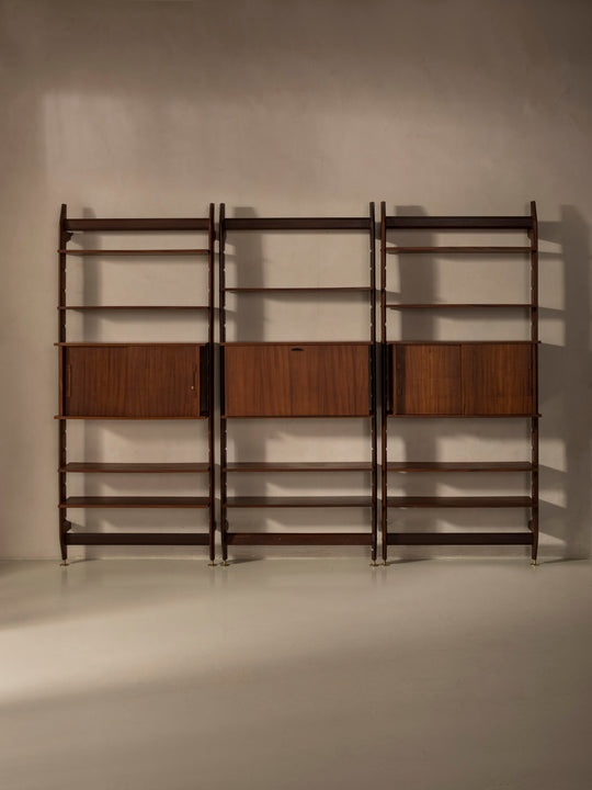 Italian bookcase desk from the 1960s