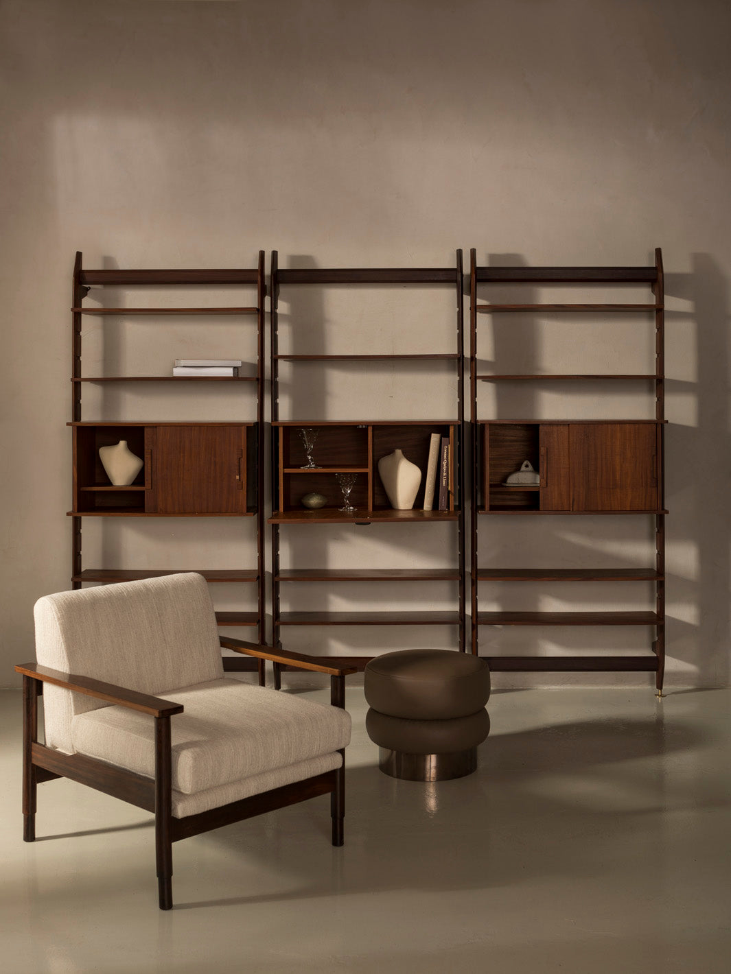 Italian bookcase desk from the 1960s
