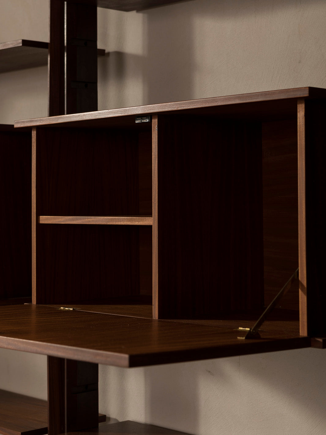 Italian bookcase desk from the 1960s