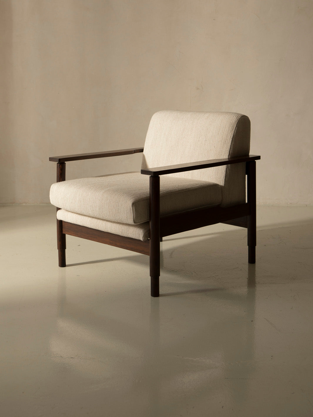 Pair of 60s rosewood armchairs