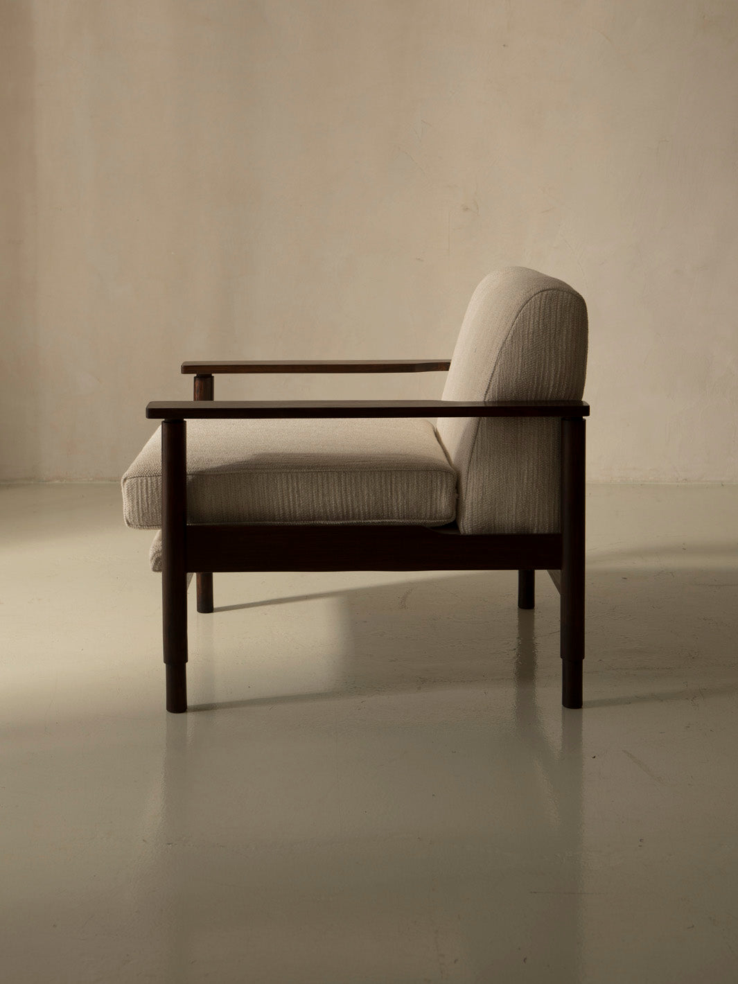 Pair of 60s rosewood armchairs